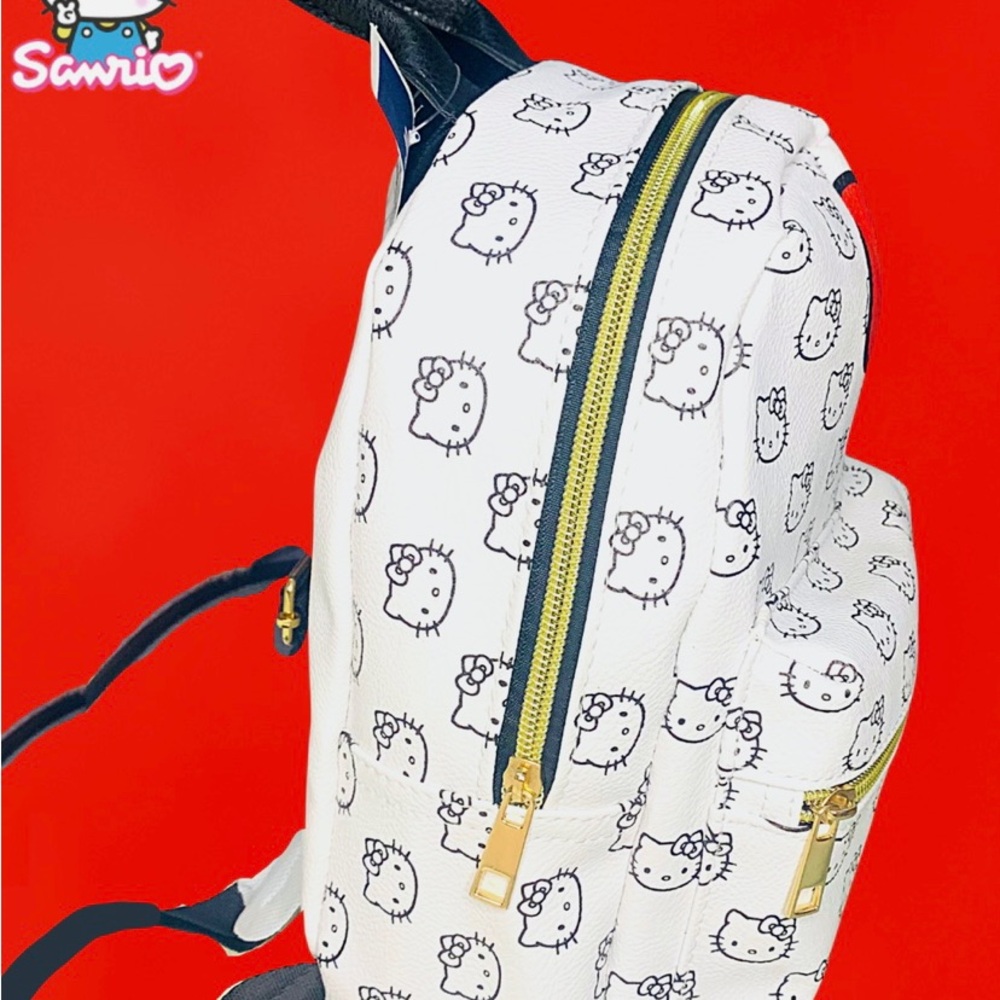 Mini Leather Hello Kitty Backpack - Picture 6 of 6